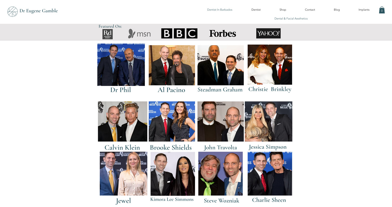 Screenshot of the review in Google